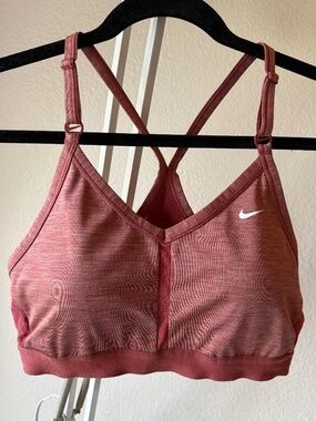 Nike Dri-Fit Heather Rust Color Sports Bra - Size L